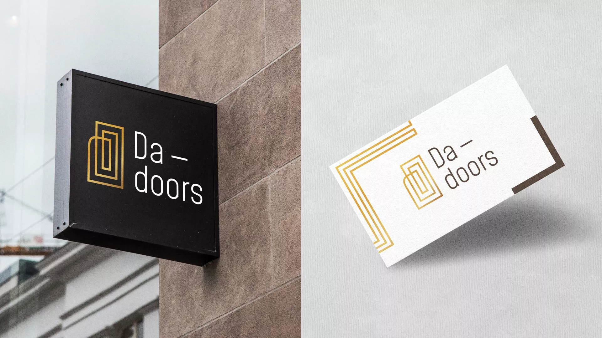 Разработка логотипа для компании «DA-DOORS» в Ейске